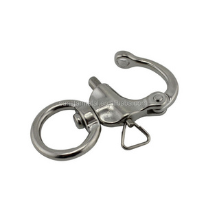 quick release buckle Stainless 76mm steel swivel  snap shackles quick release hooks