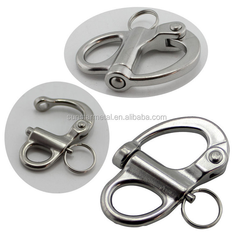 quick release buckle Stainless 76mm steel swivel  snap shackles quick release hooks