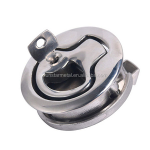 Marine hardware Locking stainless flush pull boat hatch Latch marine slam latch with gasket