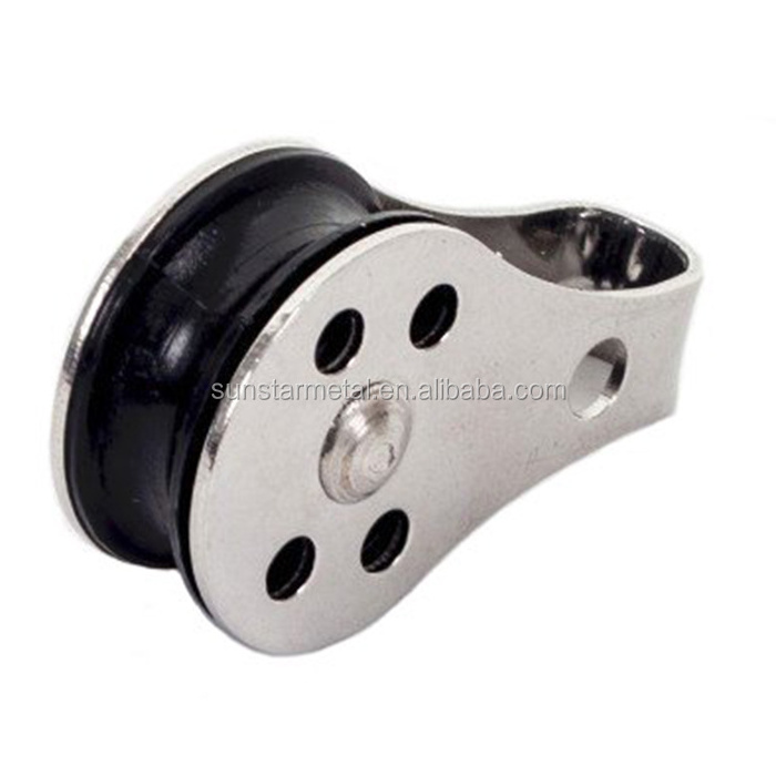 Marine Mini stainless steel pulleys wheel for wire rope pulley