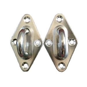 Ceiling Wall Mount Hook Heavy Duty Anchor Diamond Pad Eye Plate 304 Stainless Steel Great for Yoga Swings Hammocks/Boat Rigging