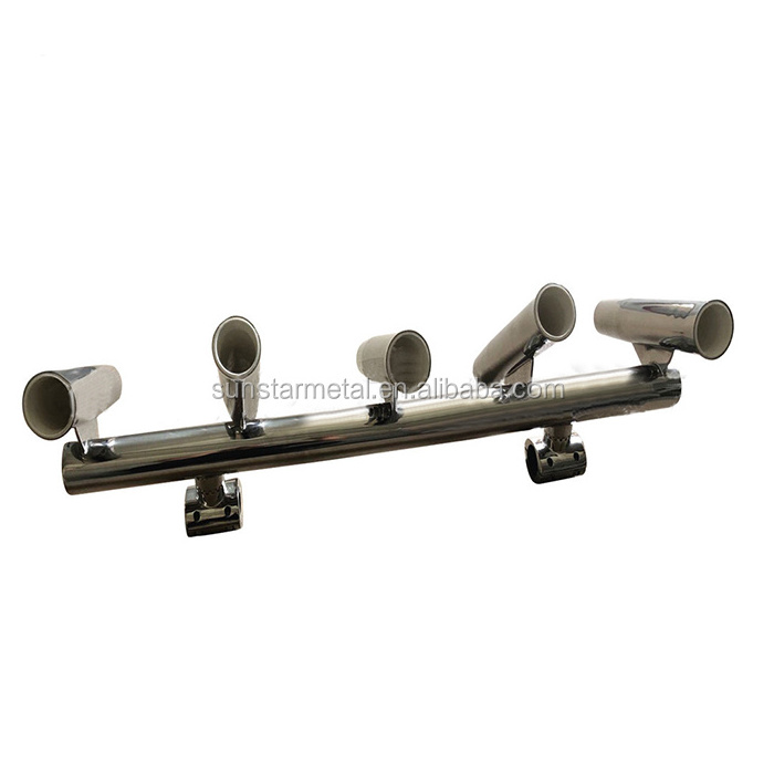 Stainless steel marine accessories hardware fishing rod holder removable rod tube holder for boat