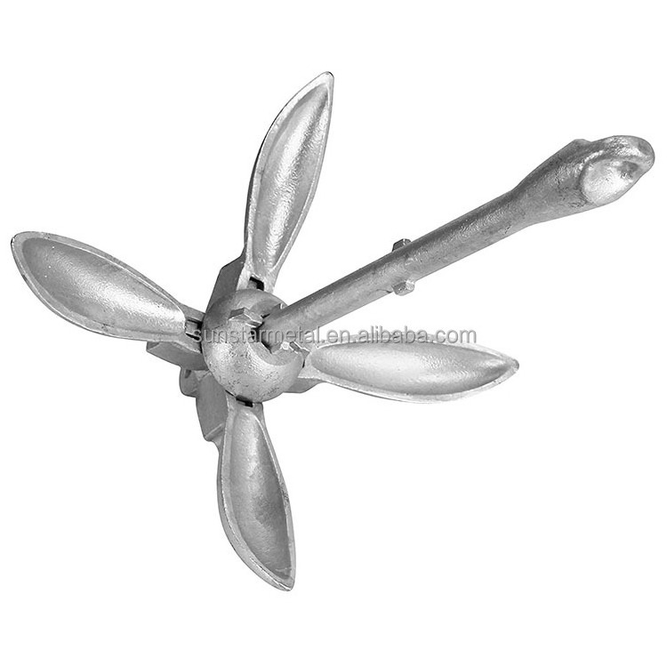 3.5lb folding Grapnel Kayak anchor diy marine anchor kit