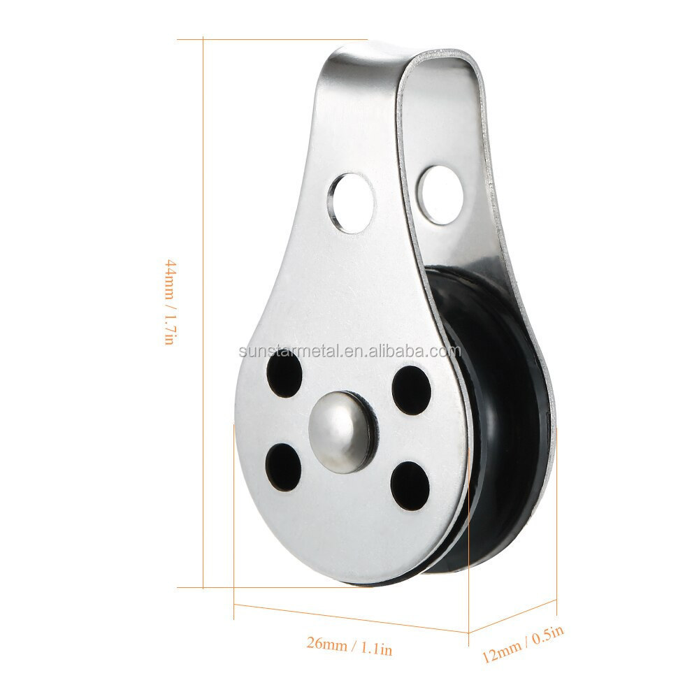 Marine Mini stainless steel pulleys wheel for wire rope pulley