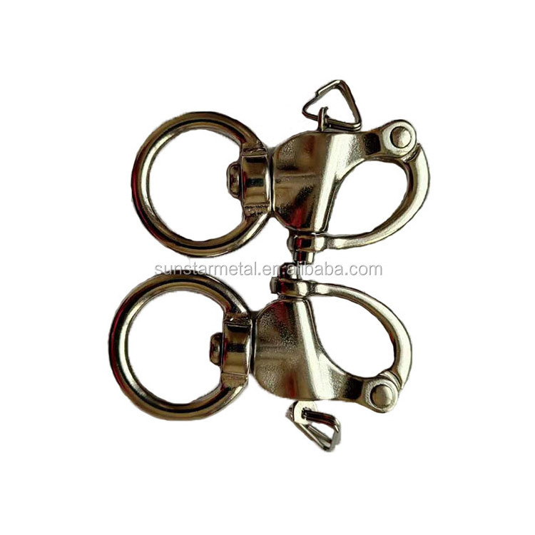 76mm quick release buckle Stainless  steel marine grade swivel  snap shackles