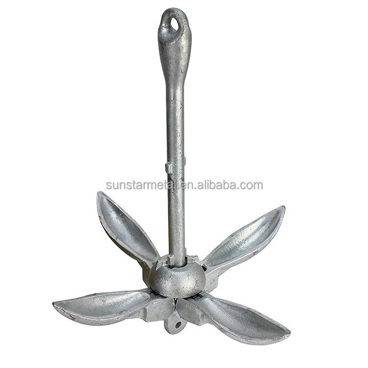 3.5lb folding Grapnel Kayak anchor diy marine anchor kit