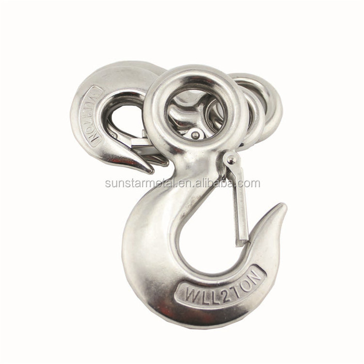 Marine grade Stainless steel Swivel Eye Clevis Lifting Chain Snap Hook