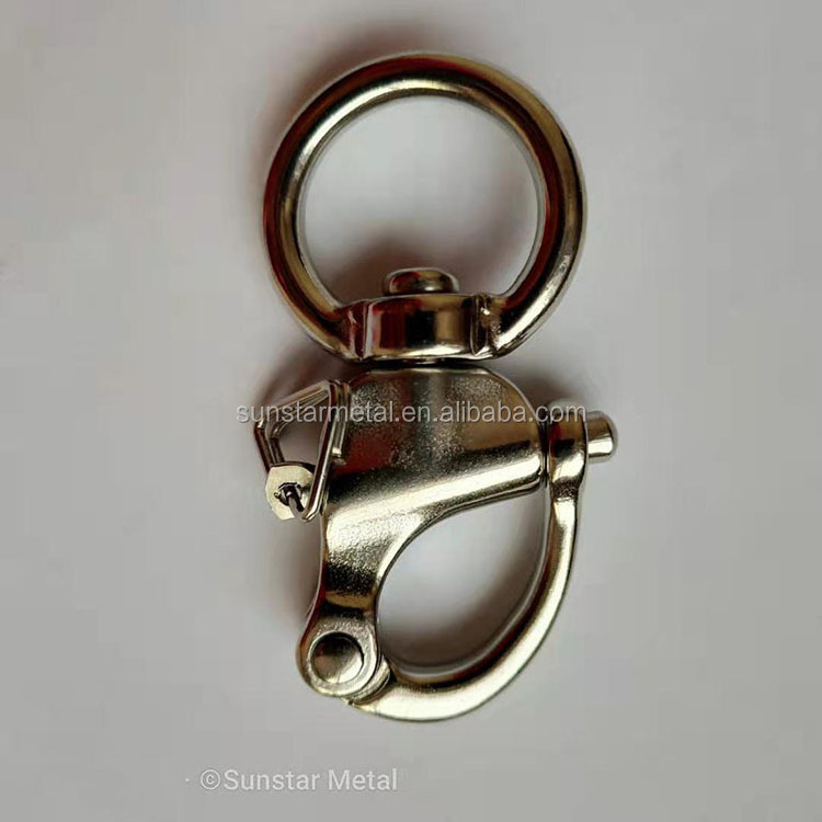 76mm quick release buckle Stainless  steel marine grade swivel  snap shackles