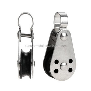 25MM Small pulley marine stainless steel lifting wire rope pulleys for wire rope