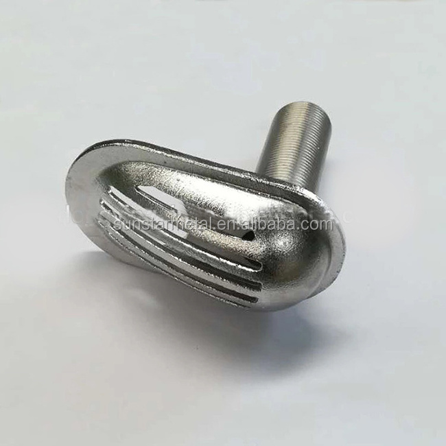 Thru Hull Fitting Boat Hardware Marine 316 Stainless Steel Boat Thru-hull Intake Scoop Strainer Intake Water Strainer