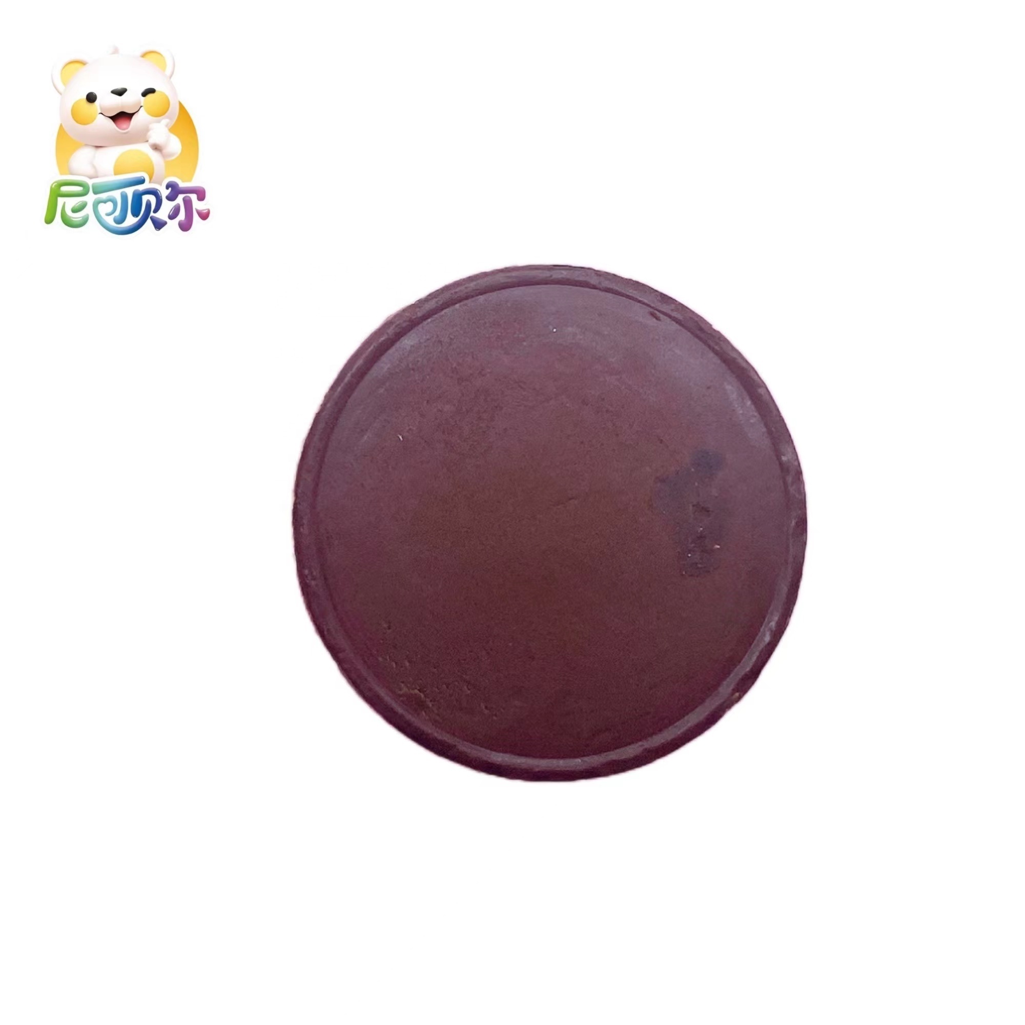 China Wholesale Dark Sweet Chocolate in round Cartoon Tycoon Bottle Biscuit Ingredient Solid Form