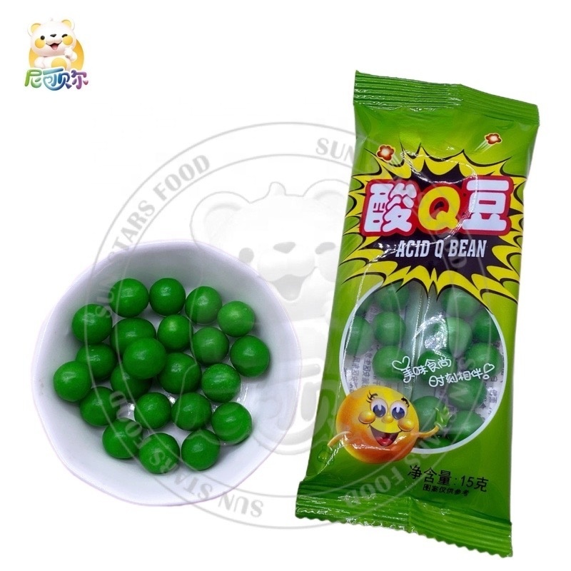 Oem Order Wholesale Tablet Candy Sour Sweet Fruit  Flavor Yellow Round Press Candy For Kids Gummy Candy