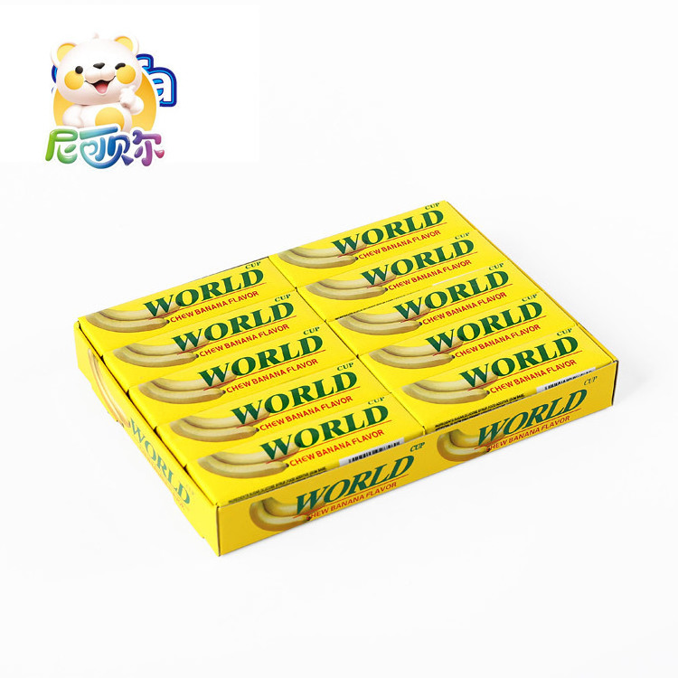 OEM ODM  5 sticks banana fruit flavor chewing gum