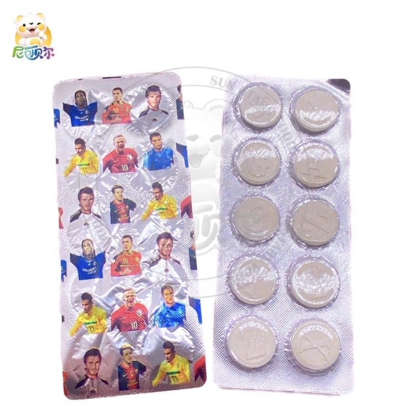 Blister Milk Flavor Dextrose Pressed Tablet Candy Confectionery Dry Milk Candy /tablet Press /tablet Candy Milk Tablet