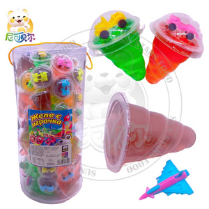 Jelly Candy With Toys 60pcs Assorted Mini Fruit Jelly In Jar Candy Toys