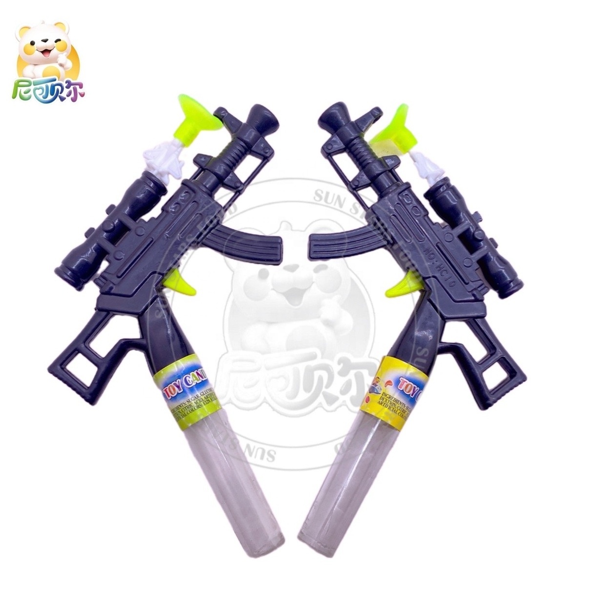 High quality submachine gun shape toy candy