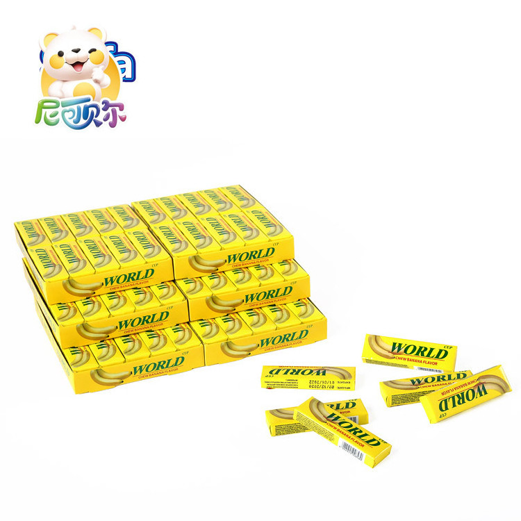 OEM ODM  5 sticks banana fruit flavor chewing gum