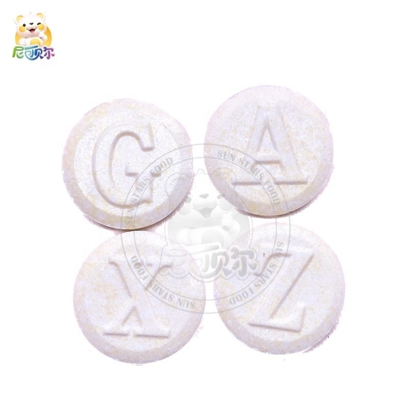 Blister Milk Flavor Dextrose Pressed Tablet Candy Confectionery Dry Milk Candy /tablet Press /tablet Candy Milk Tablet