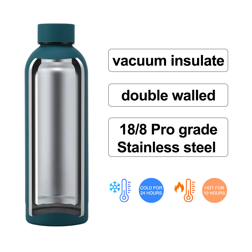 Factory custom high quality double wall stainless steel 750 ml insulated drink bottle thermo water bottle thermal