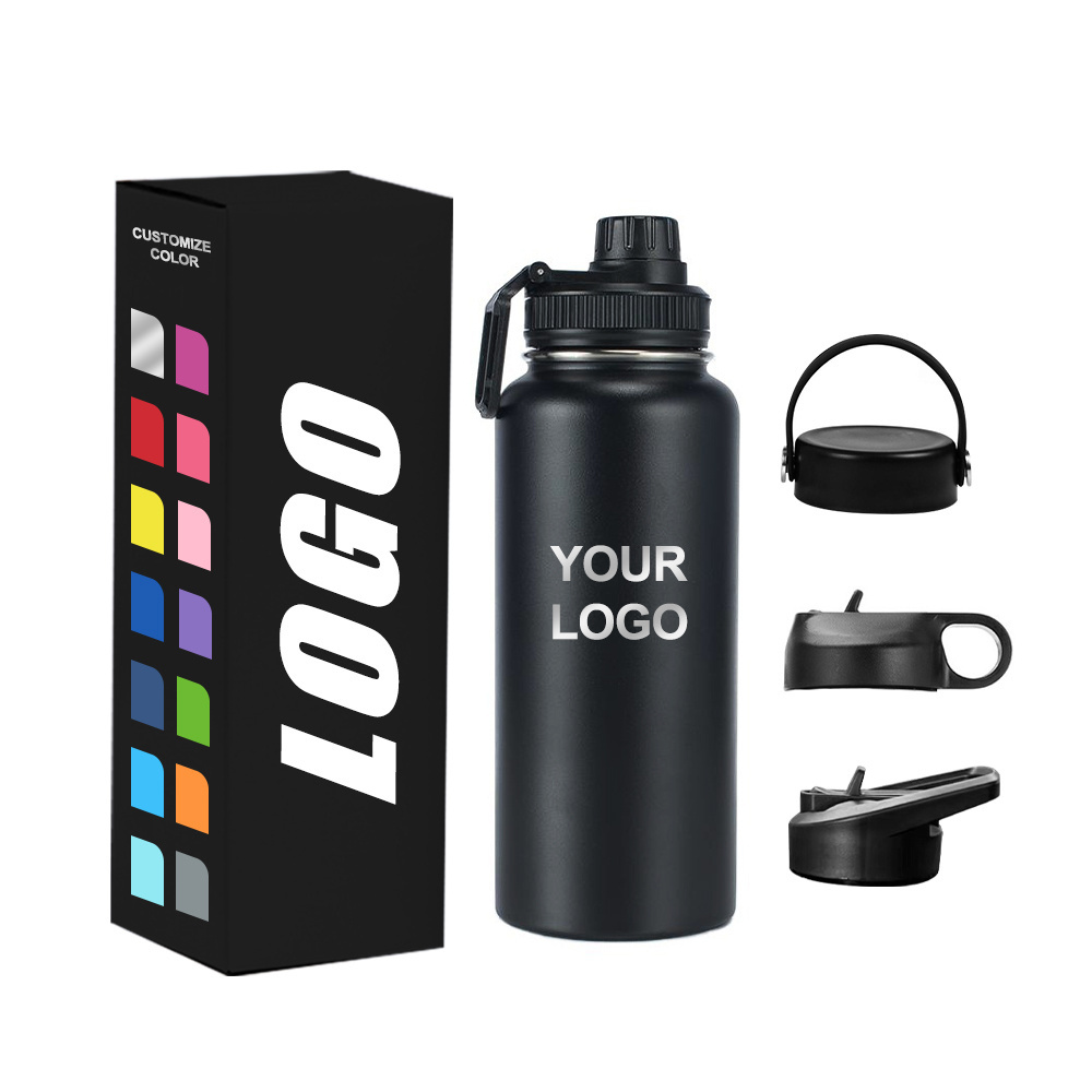 Portable 32oz 64oz Water Jug Insulated Stainless Steel Water Bottle Vacuum Flask Drink Thermos Sport GYM Water Bottle