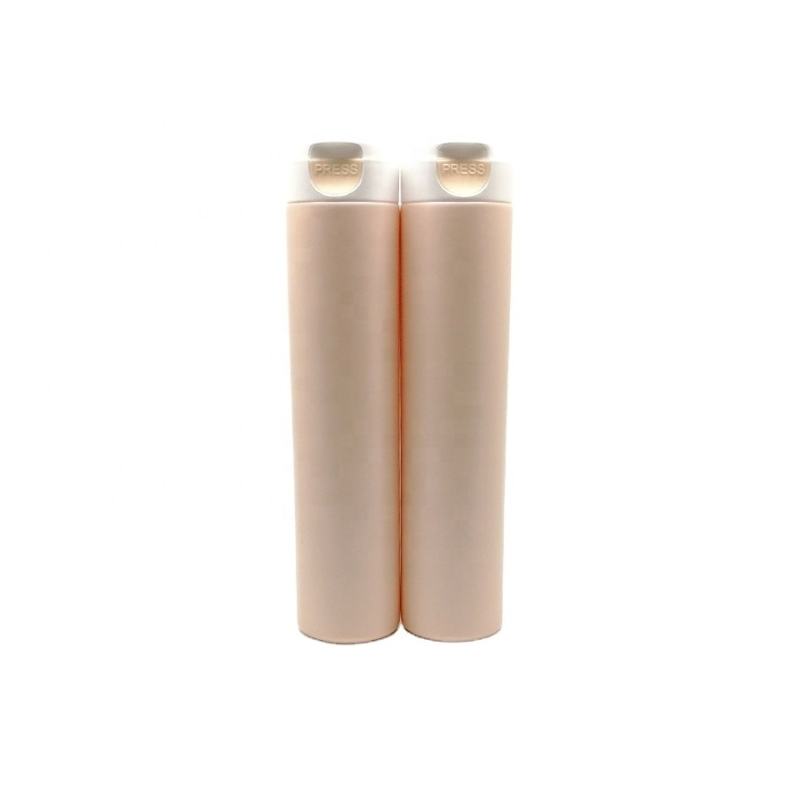 320ml High Capacity Cylinder Shampoo Shower Gel Matte Surface Flip Cap Bottle Packaging