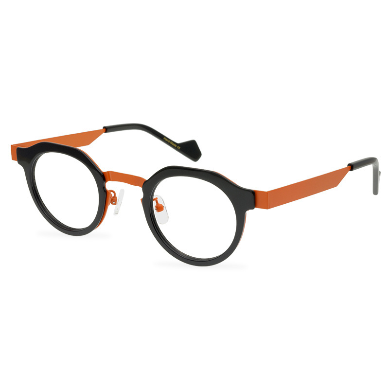 2023 acetate glasses frame personality metal eyeglasses ORSON