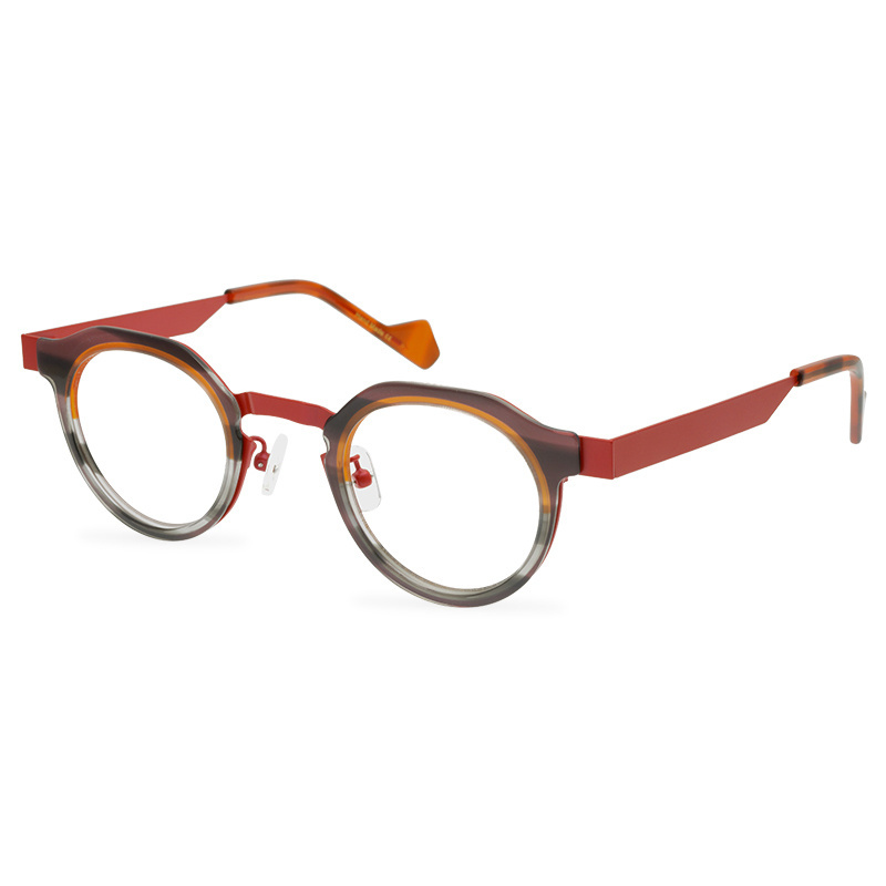 2023 acetate glasses frame personality metal eyeglasses ORSON