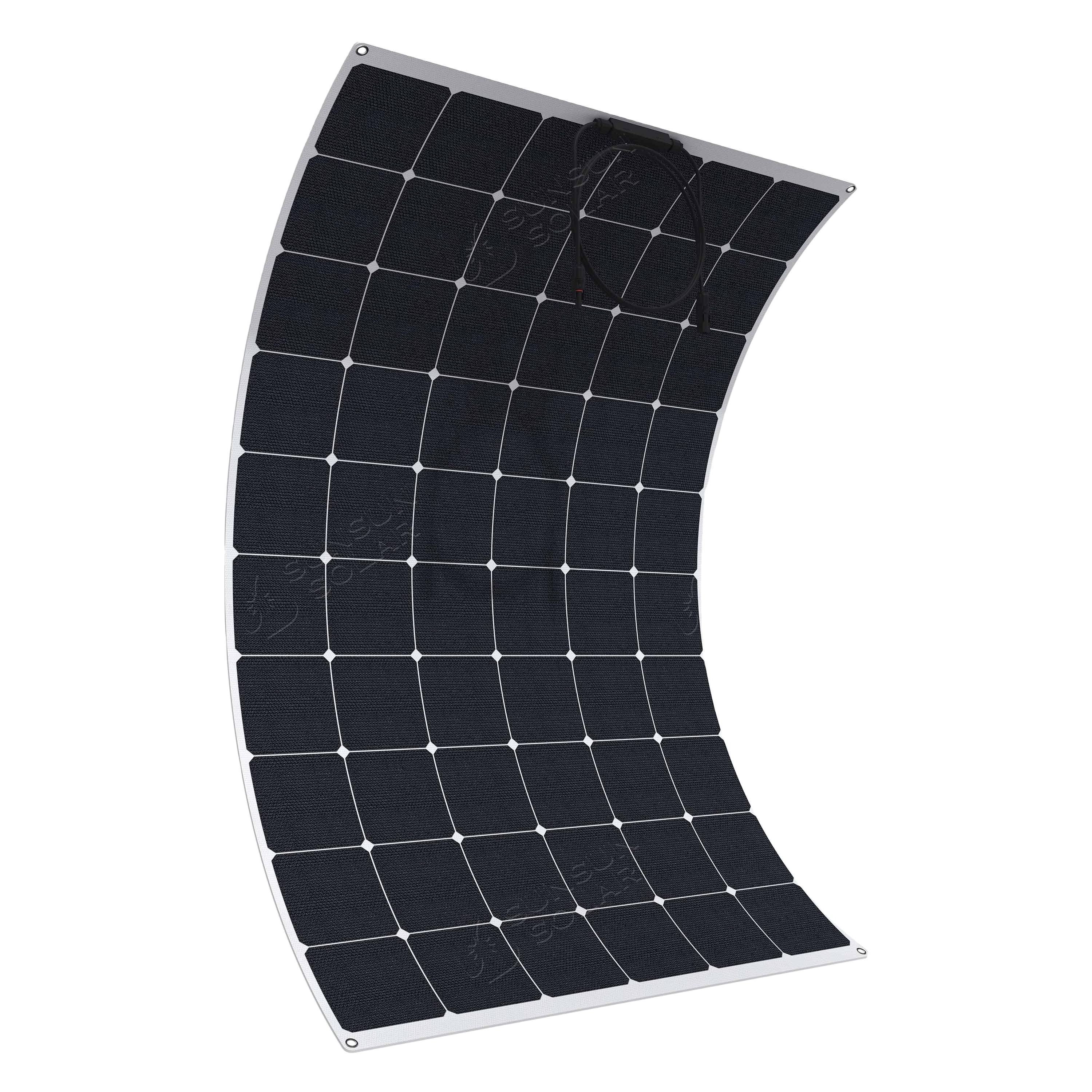 Oem/Odm 12v 24v 200 Watt Portable Etfe/Pet Sunpower Solar Panel Strips Flexible Solar Panel for Balcony Rv Boat Battery Camping