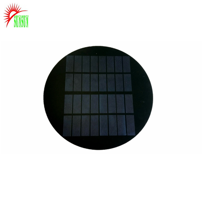 China manufacturer Epoxy resin PET laminated 9V Mini Round solar cell panel