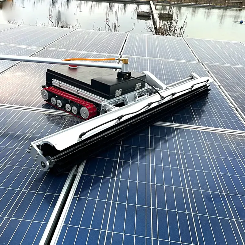 Robot Solar Panel Cleaning Machine Cleaner Can Be Dry Cleaned And Washed Good Quality Solar Panel Cleaning Robot