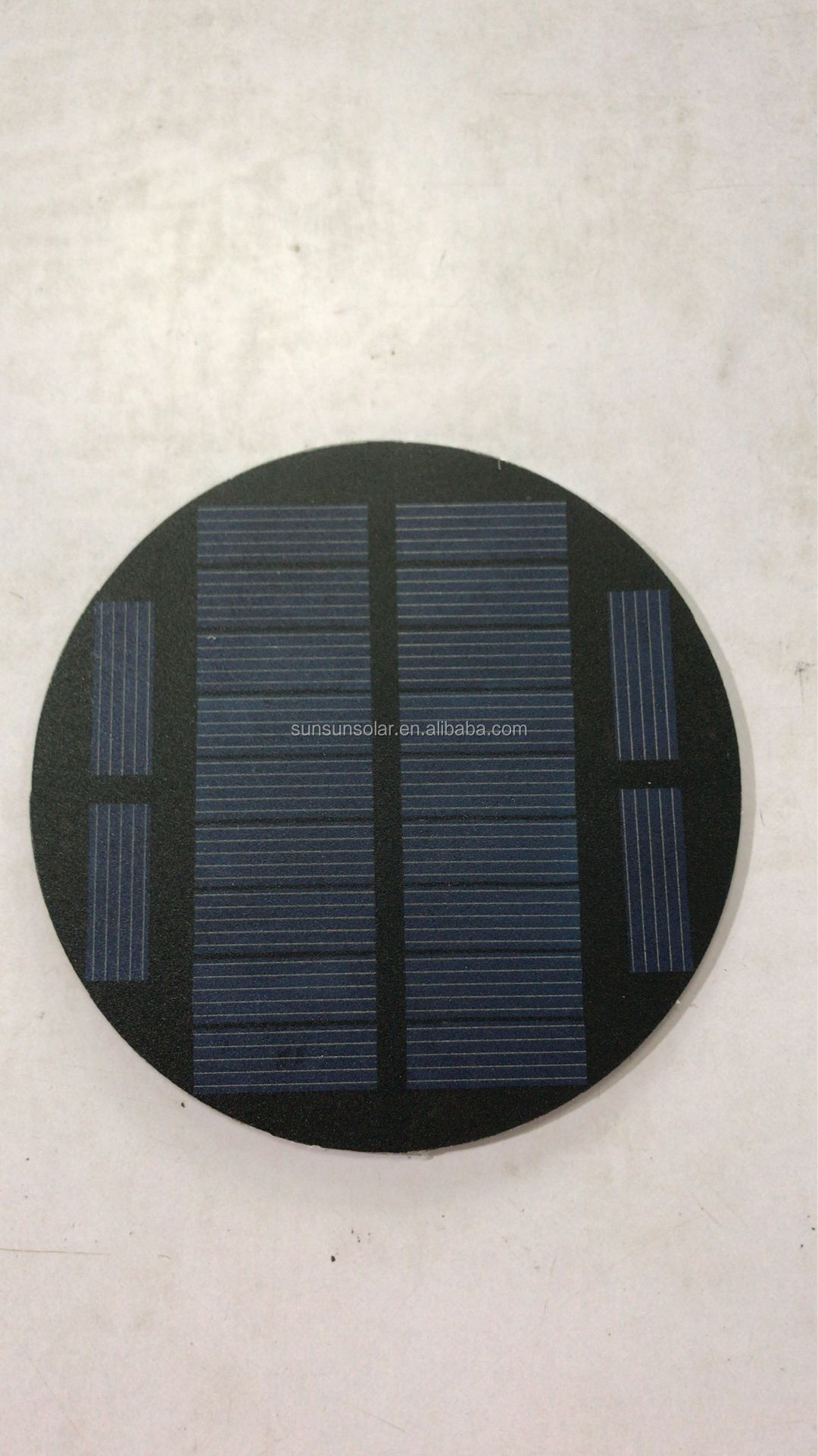 China manufacturer Epoxy resin PET laminated 9V Mini Round solar cell panel