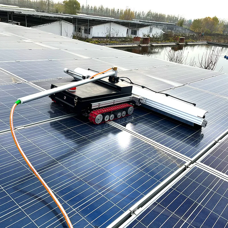 Robot Solar Panel Cleaning Machine Cleaner Can Be Dry Cleaned And Washed Good Quality Solar Panel Cleaning Robot