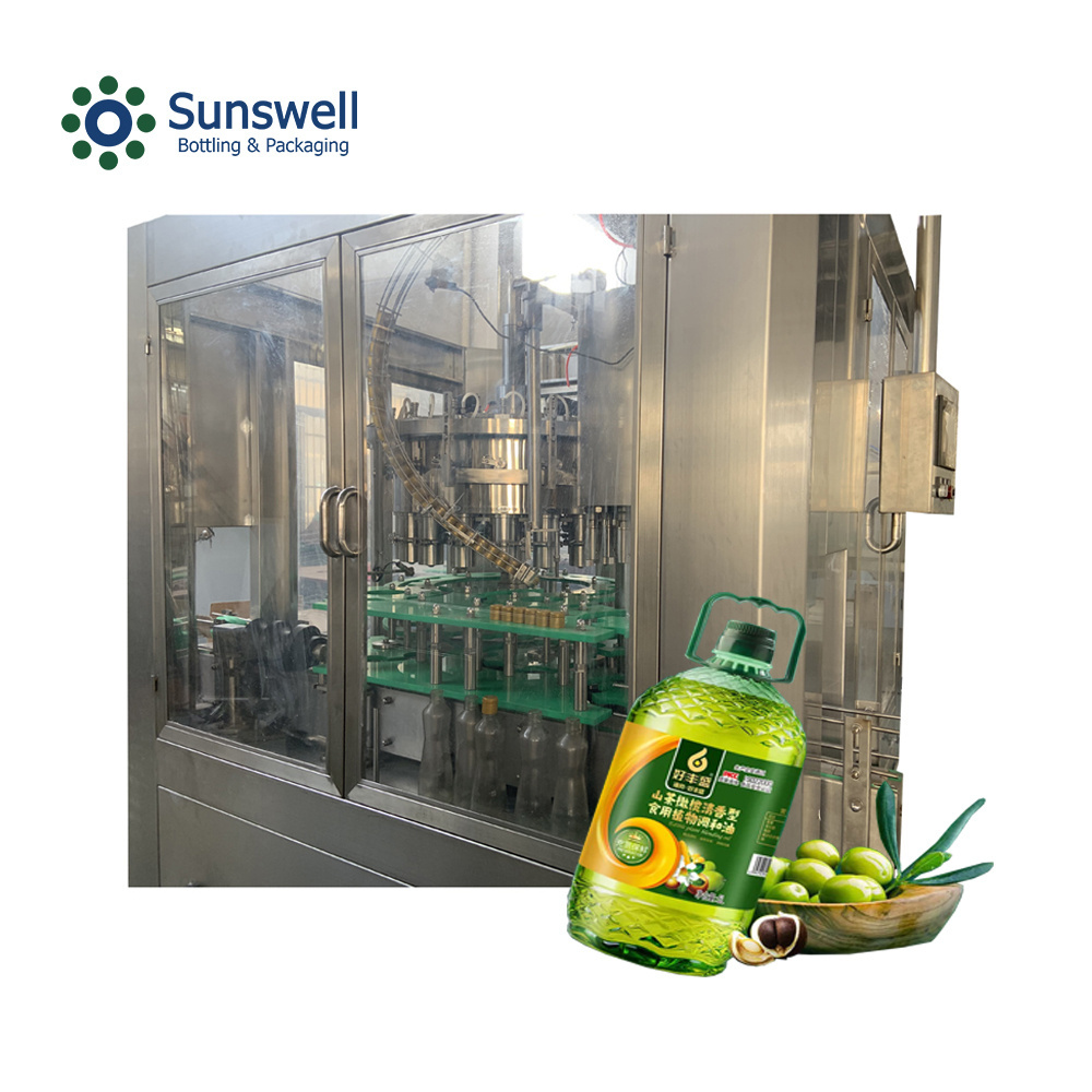 Sunswell Glass / Plastic Bottle Oil Filling Rotary / Linear Type Essential Oil Bottling Machine