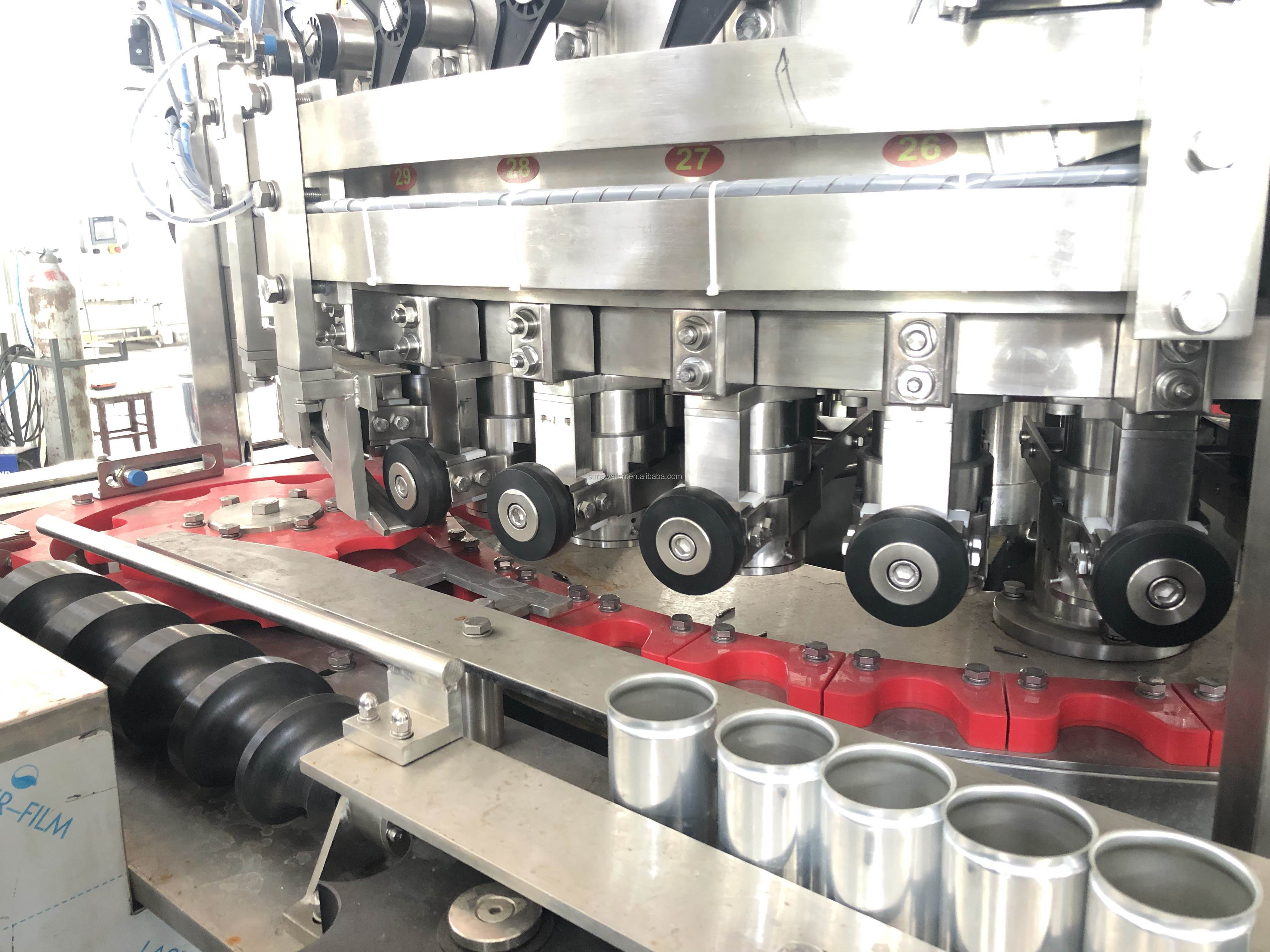 2000CPH Automatic Carbonated Soft Drink Beer Filling Capping Production Line/Aluminum Tin Can Filler and Seamer Machine