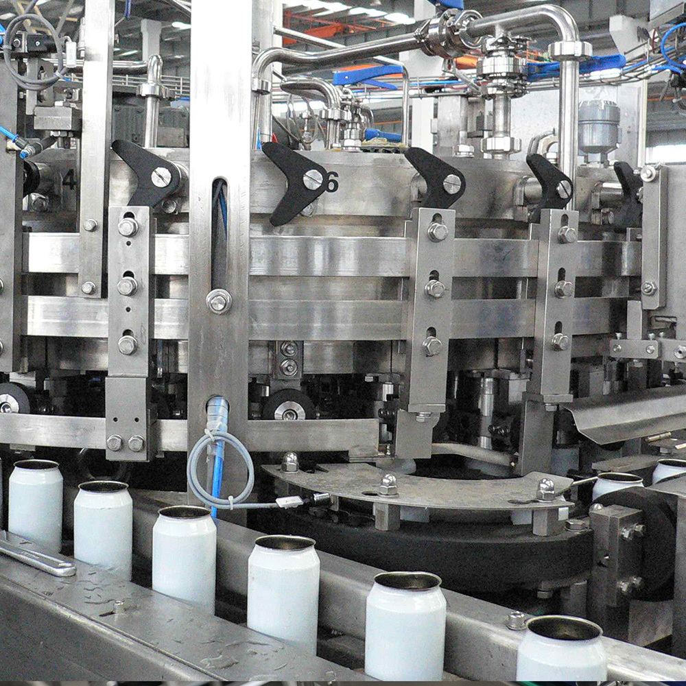 9000CPH Automatic Aluminum Tin Can Filler Seamer Beverage Packaging Line