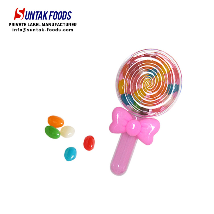 Funny Novelty Party Girls Gifts Colorful Rainbow Sweets Candies Toys Jelly Bean Lollipop Shape Candy