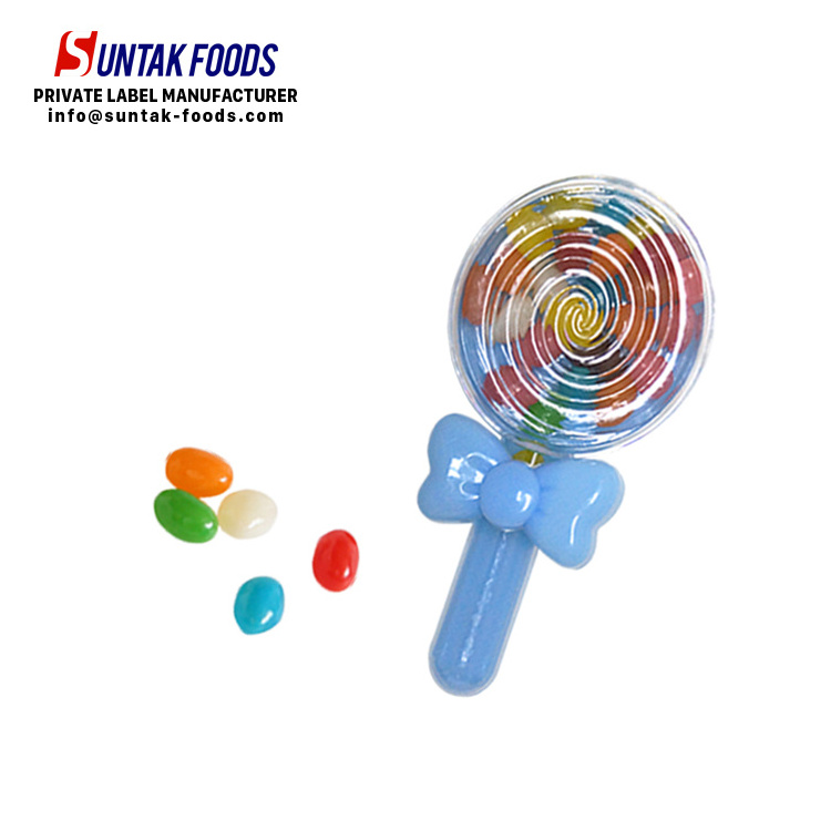 Funny Novelty Party Girls Gifts Colorful Rainbow Sweets Candies Toys Jelly Bean Lollipop Shape Candy