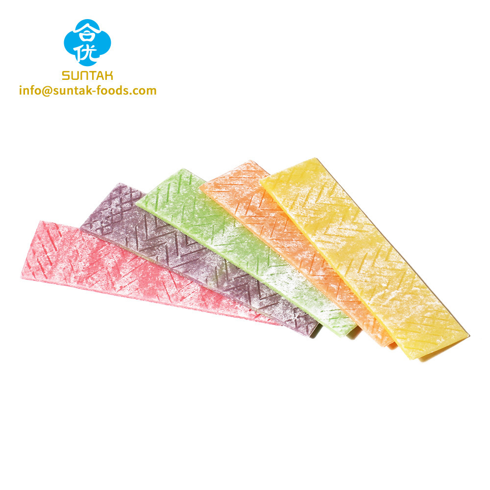 Wholesale Private Label Customized Colorful Candy Sweets Chewing Sweet Fruit Flavour Bubble Gum with Tatoo Paper