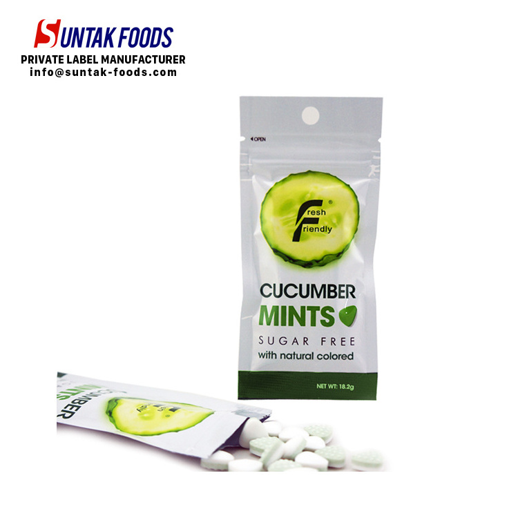 Triangle Tablet Mints Like Smint Cucumber Sugar Free Mint Candy