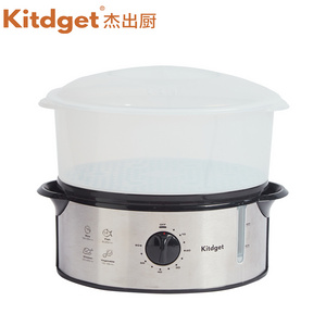 Factory direct plastic electric food steamer 5L capacity household seafood steamer