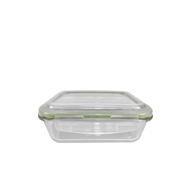 Easying Carrying Glass Food Container Rectangle Food Bento Lunch Box With Locking Lid