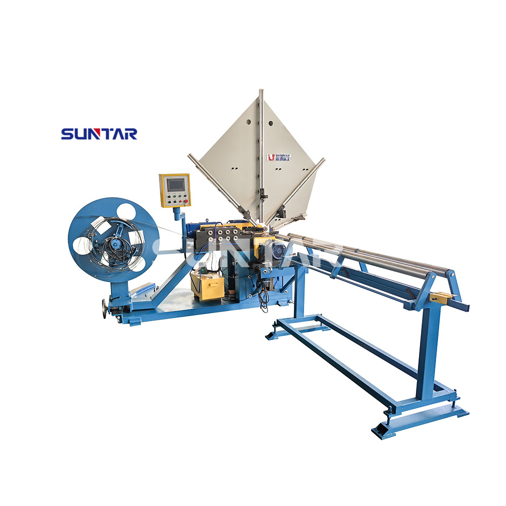 SUNTAY Low Price Band Type Steel Strip Spiral Air Duct Forming Making Machine In China