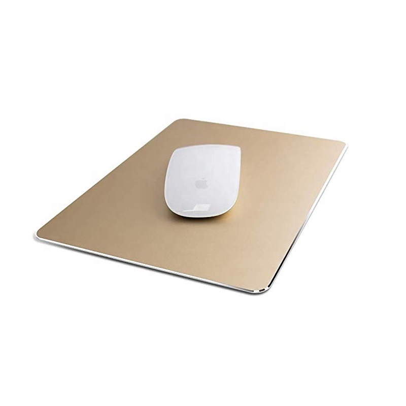 Ultra Thin Double Side Design  Waterproof Fast and Accurate Control Metal Aluminum Mouse Pad