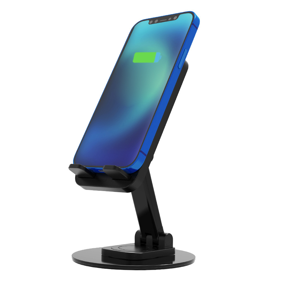 Wholesale Foldable Portable Mobile Phone Holder 15W Fast Charging Wireless Charger For Samsung