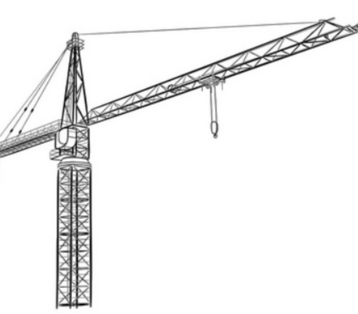 Hot Selling Model Construction Machinery Self-climbing 8 Tons Tower Crane In Russia