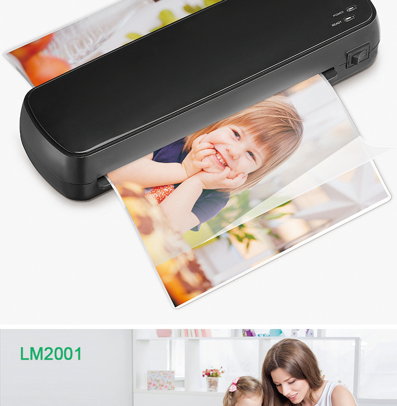 LM2001 A4 Size Laminator, Fast Preheat Smooth No Bubble Speed Laminator Hot Laminator