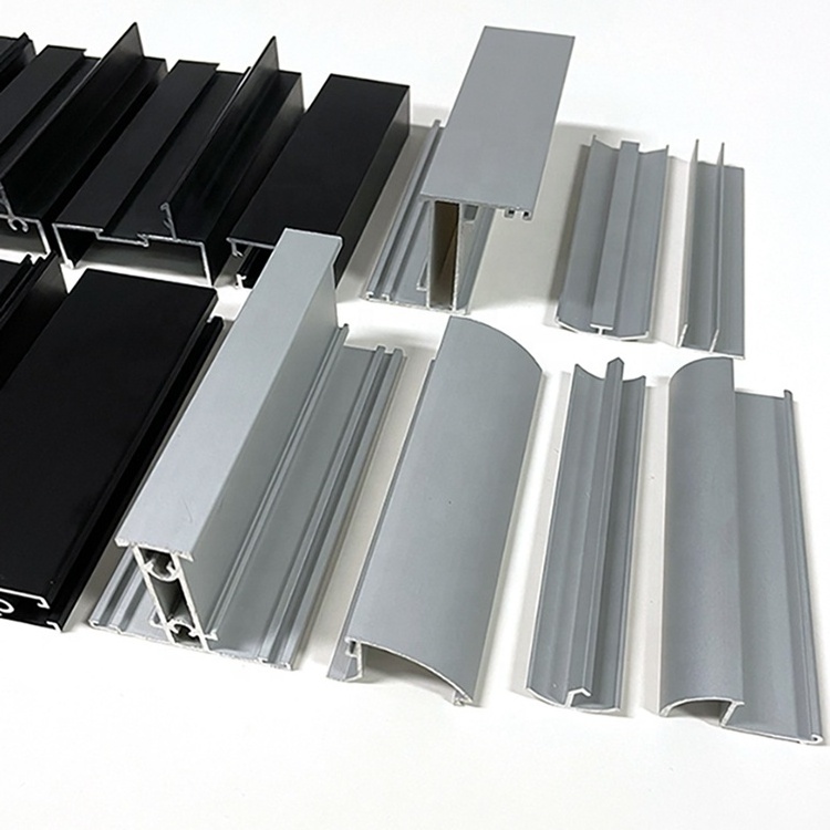 Customized Surface Treatments Aluminum Extrusion Sliding Door And Window Frame Profiles Aluminum Profile Extrusion