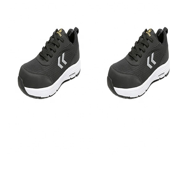 Anti-Static Anti-Smash Anti-Puncture Security & Protection Black Microfiber & Breathable Mesh Safety Shoes