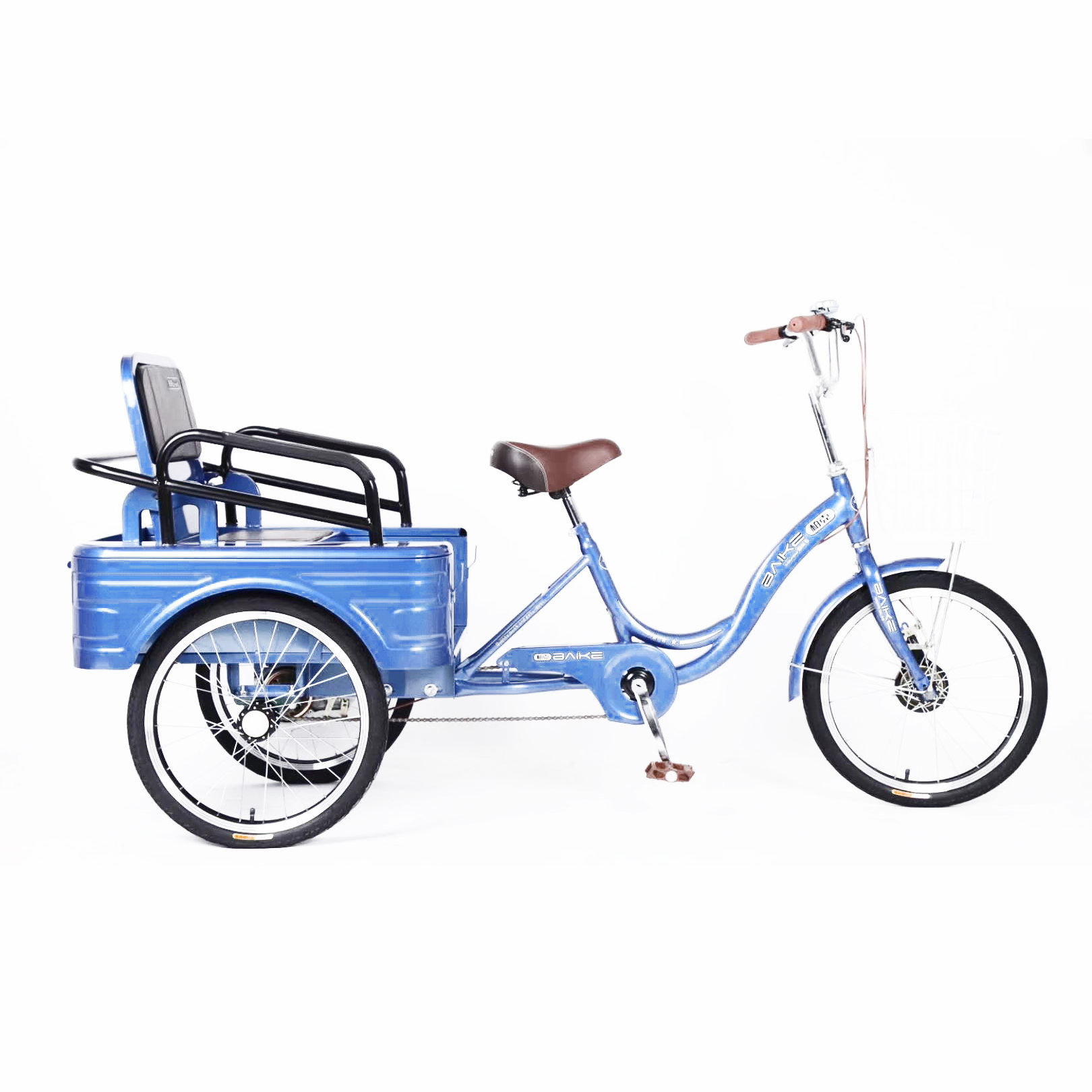 3 wheel surrey adult manpower bike Bicycle tricycle with back seat