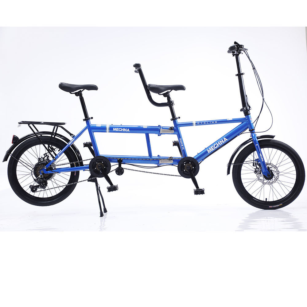 New Design 2 Persons Folded  Tandem Bicycle 2 Seats  double seats Folding Bike Surrey Bicycle